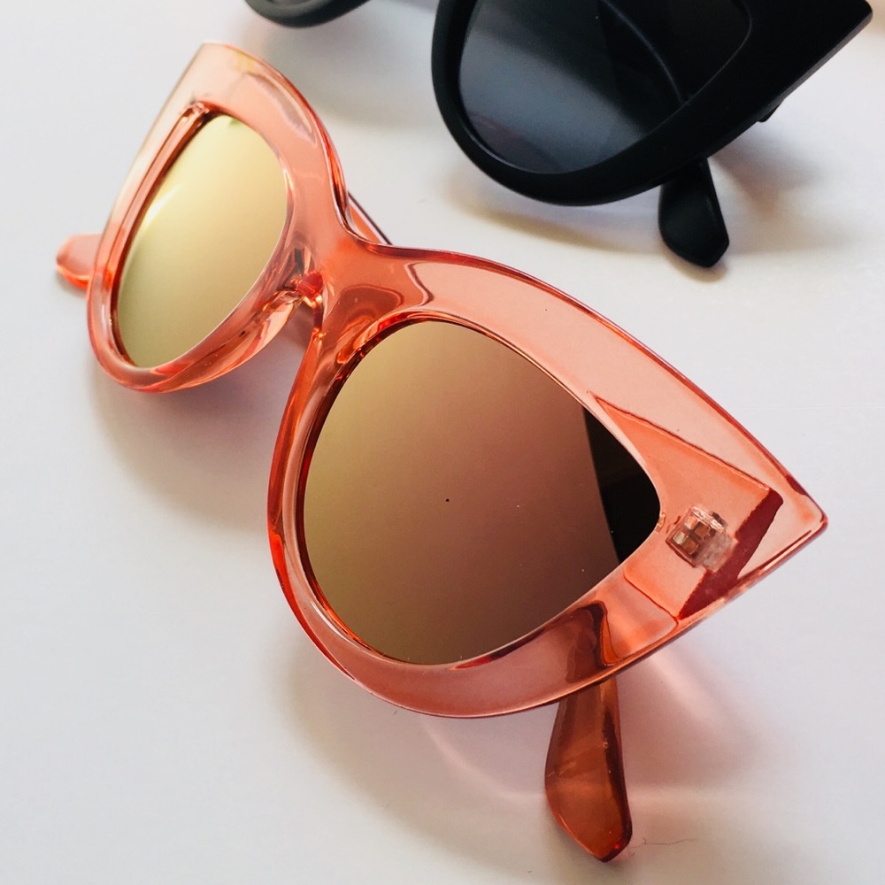 Pink Cat Eye Sunglasses Celebrity Style - Picture 1 of 2